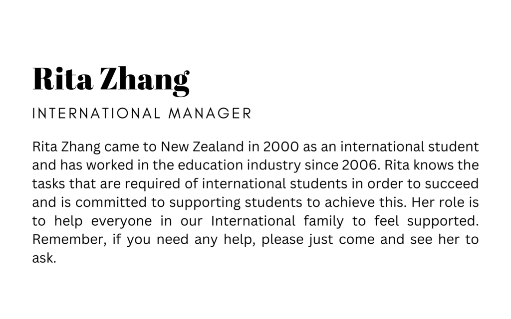 Rita Zhang Bio